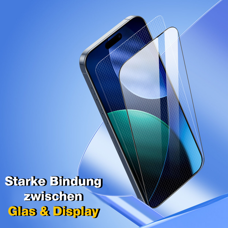 Echt Schutzglas 2+1er für iPhone 17 16 15 14 13 12 Pro Max Panzerfolie Schutz