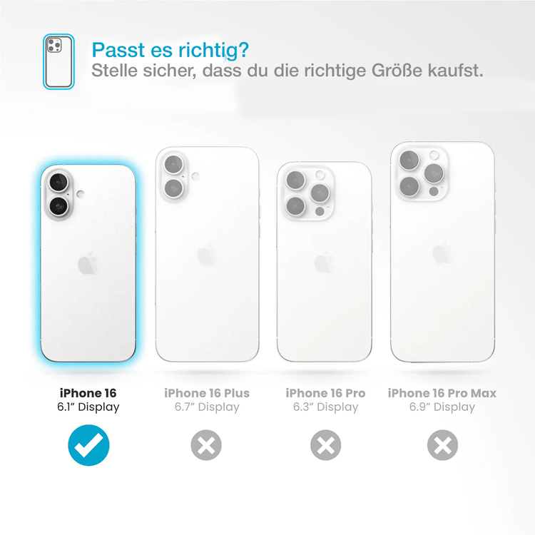 iPhone 16 Hülle – MagSafe Handyhülle TPU + Acryl Silikon Case Cover von Xplay | iPhone 16 kaufen bei Xplay