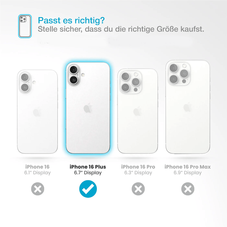 iPhone 16 Plus Hülle – MagSafe Handyhülle TPU + Acryl Silikon Case Cover von Xplay | iPhone 16 Plus kaufen bei Xplay