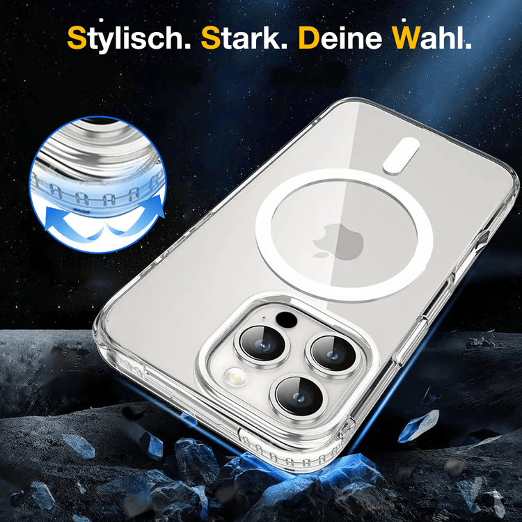 iPhone 16 Pro Max Hülle – MagSafe Handyhülle TPU + Acryl Silikon Case Cover von Xplay | iPhone 16 Pro Max kaufen bei Xplay