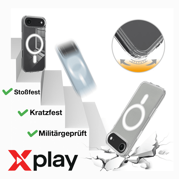 iPhone 17 Air Hülle – MagSafe Handyhülle TPU + Acryl von Xplay | iPhone 17 Air Hülle kaufen bei Xplay