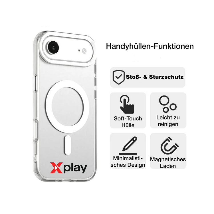 iPhone 17 Air Hülle – MagSafe Handyhülle TPU + Acryl von Xplay | iPhone 17 Air Hülle kaufen bei Xplay