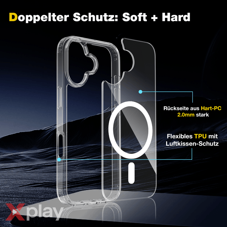iPhone 17 Hülle – MagSafe Handyhülle TPU + Acryl (Kopie) von Xplay | iPhone 17 Air Hülle kaufen bei Xplay