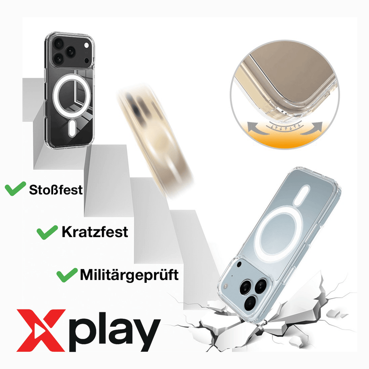 iPhone 17 Pro Hülle – MagSafe Handyhülle TPU + Acryl von Xplay | iPhone 17 Pro Hülle kaufen bei Xplay