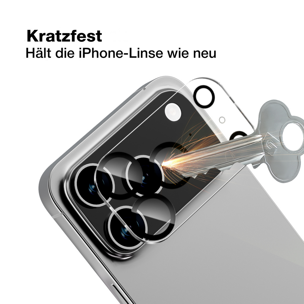 Echt Schutzglas 2+1er für iPhone 17 16 15 14 13 12 Pro Max Panzerfolie Schutz